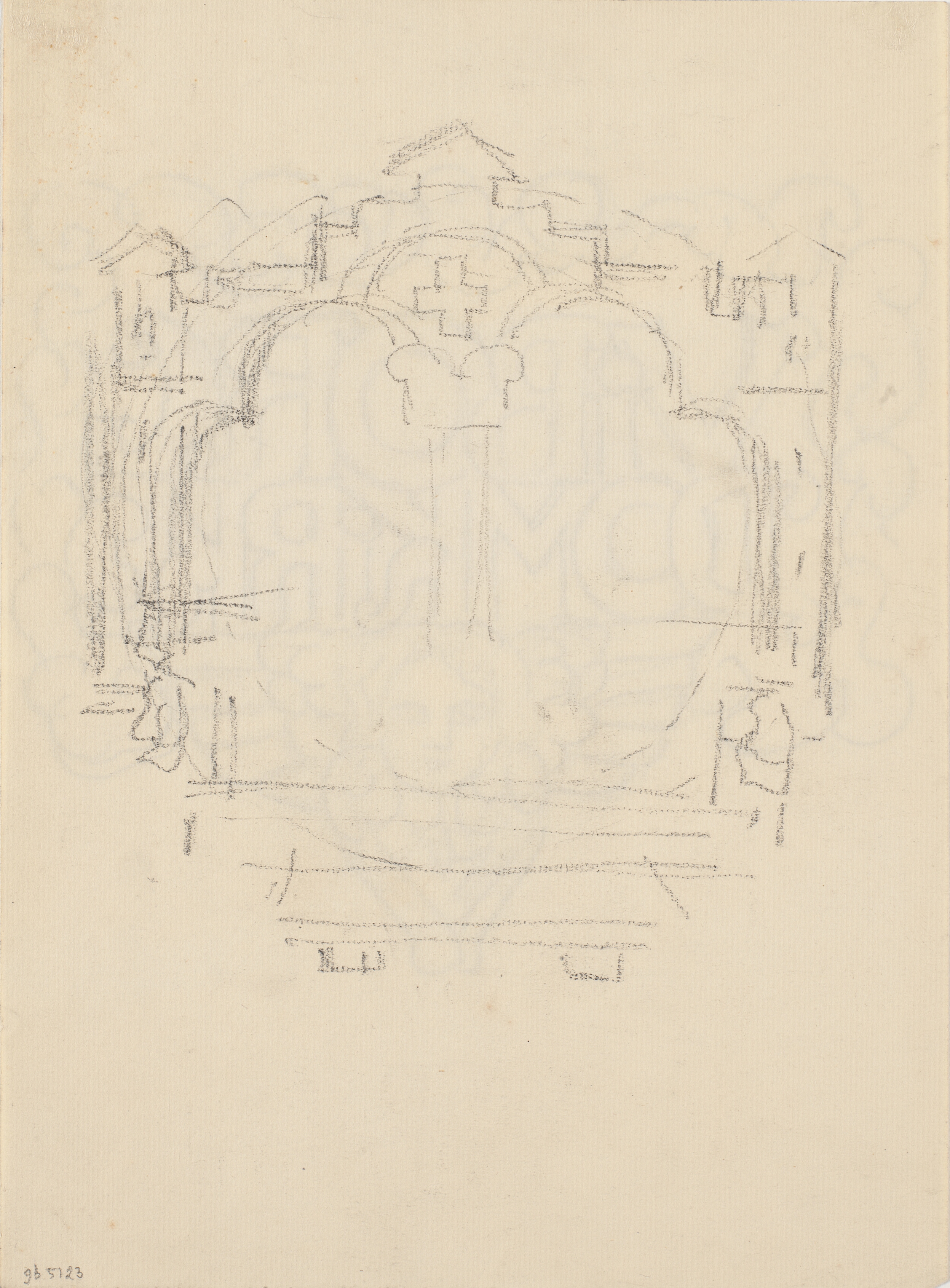 Dekorativt, arkitektonisk udkast